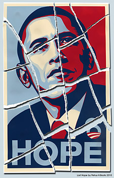 Lost Hope (Obama) by Petrus Boots ~ Art Unseen Studio and Gallery